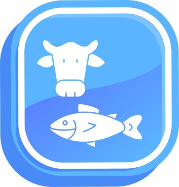 Balık. Web basit illüstrasyon tasarımı