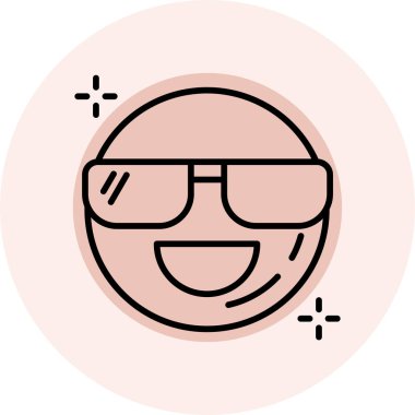 Mutlu Yüz. Basit tasarım