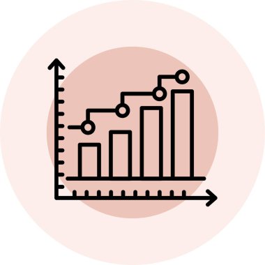 iş grafiği ikon vektör illüstrasyonu