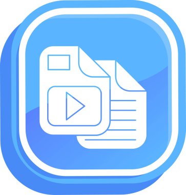video simgesi vektör illüstrasyonu