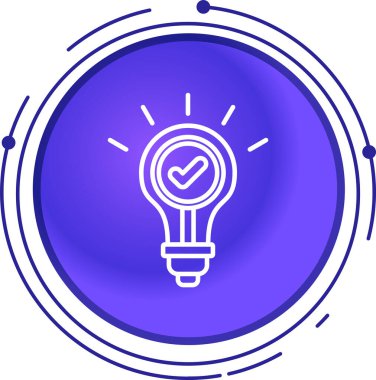 ampul simgesi, vektör illüstrasyon tasarımı