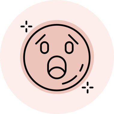 Emoji simge tasarım vektörü