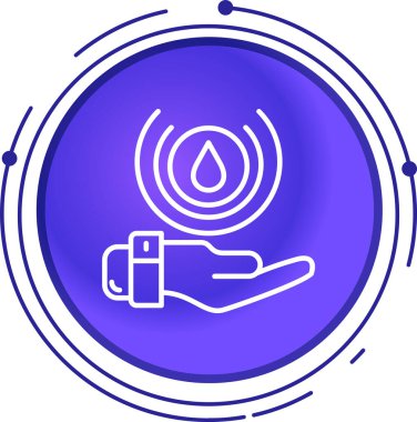 Beyaz arkaplanda çizgi tansiyon ikonu izole edildi. Renkli taslak konsepti. Vektör.