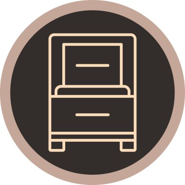 Mobilya simgesinin vektör illüstrasyonu