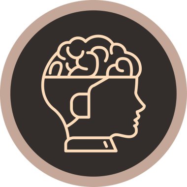 Vektör Beyin simgesi illüstrasyonu