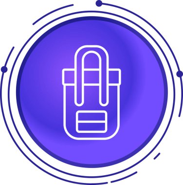 Siyah çizgili motor simgesi beyaz arkaplanda izole edildi. Çember kare düğmesi. vektör