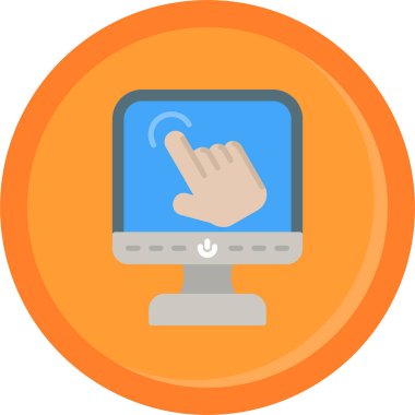 Düz biçimli parmak simgesine tıklayın