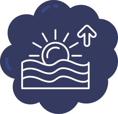 Bir ağaç simgesinin vektör illüstrasyonu