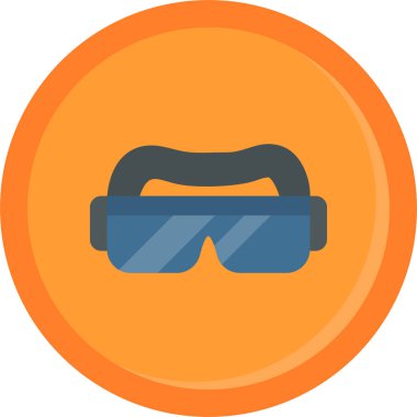 Gözlük. Web simgesi basit illüstrasyon