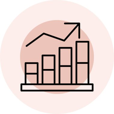 Grafik. Web simgesi vektör illüstrasyonu