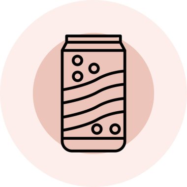 Bir kahve kavanozunun vektör çizimi