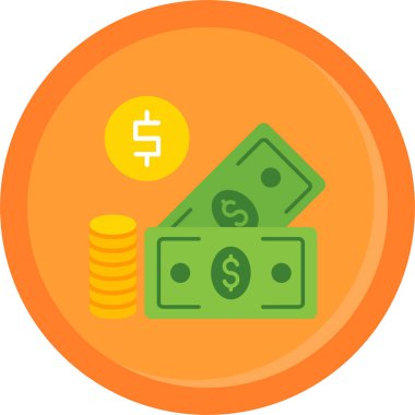 Para için. Web simgesi basit illüstrasyon