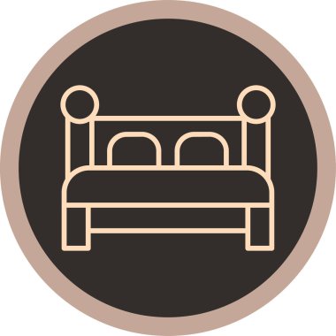 Moda tarzında izole edilmiş otel simgesi