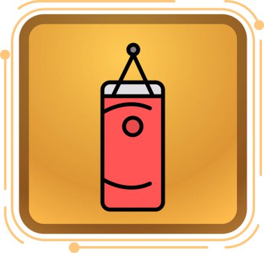 Eşsiz ateş vektör çizgisi simgesi