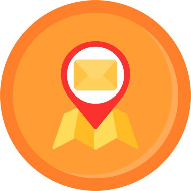 konum haritası gezinme simgesi Doldurulmuş dış hat biçimi