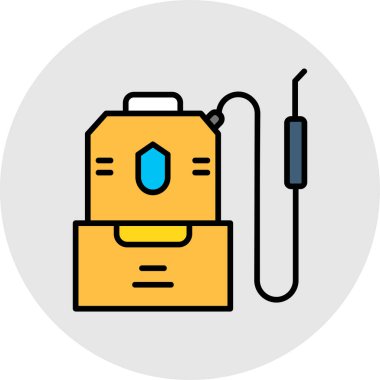 Bir robot simgesinin vektör illüstrasyonu