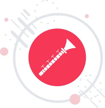 Beyaz arkaplanda izole edilmiş beyaz megafon simgesi. Hoparlör. Çember düğmesi. vektör illüstrasyonu