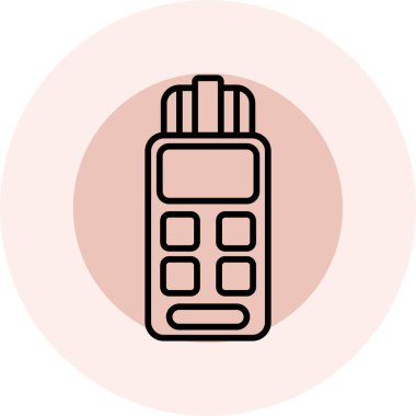 hesap makinesi simgesi vektör illüstrasyonu