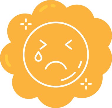 Üzücü Duygu. Basit illüstrasyon