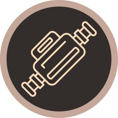 Benzersiz gaz boru kabartma simgesi