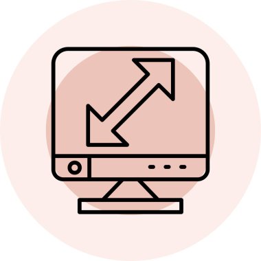 Web simgesi. Veri analizinin vektör illüstrasyonu