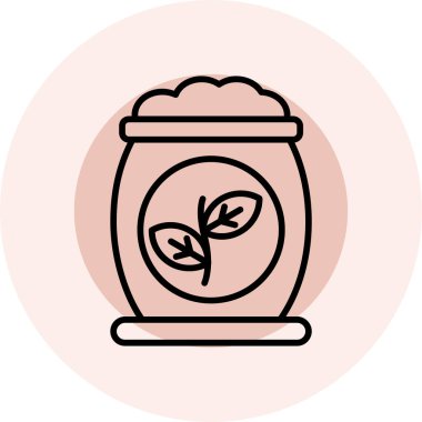 eşsiz pot vektör çizgisi simgesi