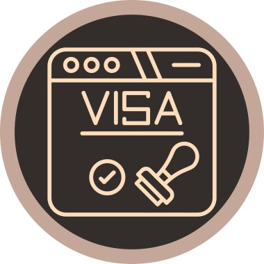 Vize pasaport simgesi, özet biçimi