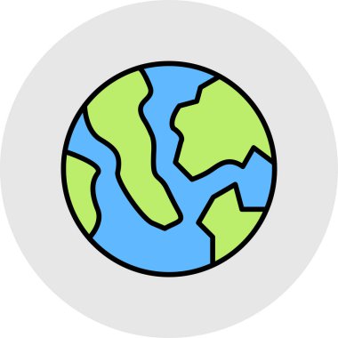 toprak simgesi vektör illüstrasyonu