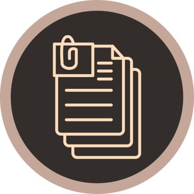 Belge simgesi, basit vektör çizim