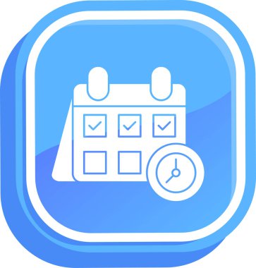 Takvim simgesinin vektör illüstrasyonu