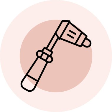 Tornavida simgesi. Vektör illüstrasyonu