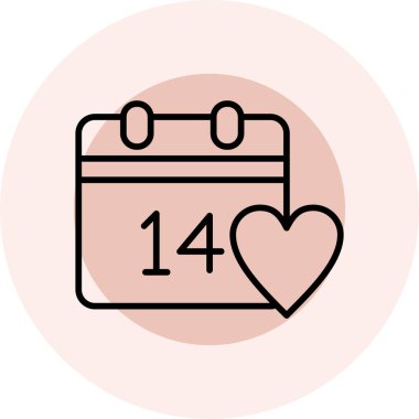 Sevgililer Günü vektör simgesi