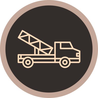 vektör vinç simgesi illüstrasyonu