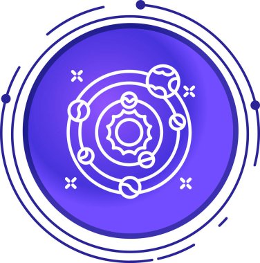 Veri işlemenin vektör simgesi