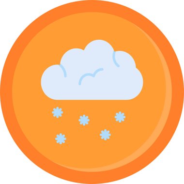 Bulut. Web simgesi basit illüstrasyon