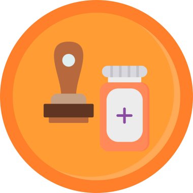 Tıp düz vektör simgesi