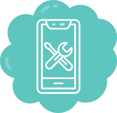 Smartphone Simgesi, vektör illüstrasyonu