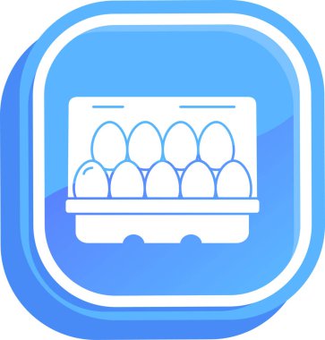 Yumurta simgesinin vektör illüstrasyonu