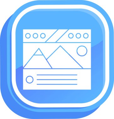 Bir harita simgesinin vektör illüstrasyonu