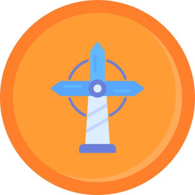 Kılıç. Web simgesi basit illüstrasyon