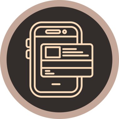 Cep telefonu. Basit resimleme