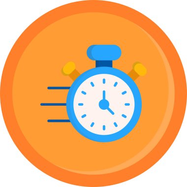 saat düz vektör simgesi