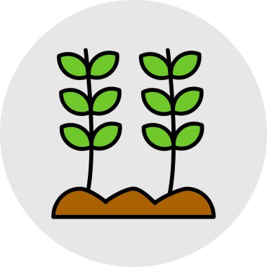 trend biçimi izole edilmiş arkaplanda bitki simgesi