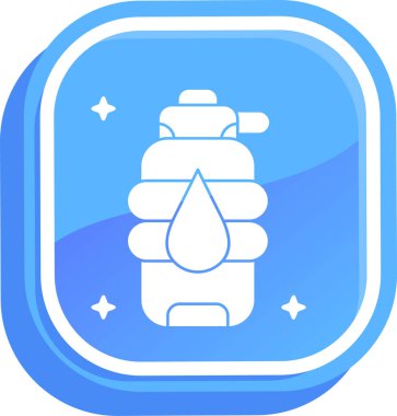 Su bırakma simgesinin vektör illüstrasyonu