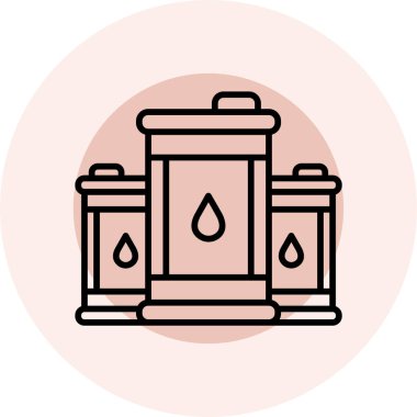 yağ ikonu vektör illüstrasyonu