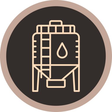 Yakıt simgesi, vektör çizimi