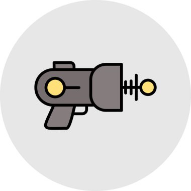 Silah simgesi şablon tasarımının illüstrasyon vektörü grafiği