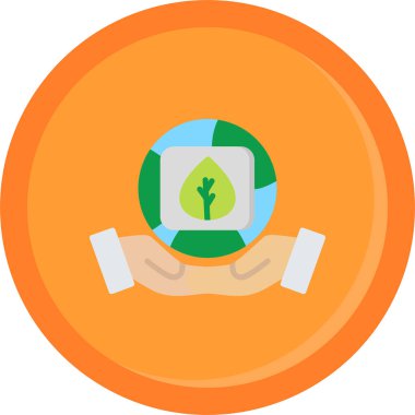 Ekoloji koruma simgesini düz biçimde kaydet