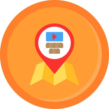 Yer düz vektör simgesi