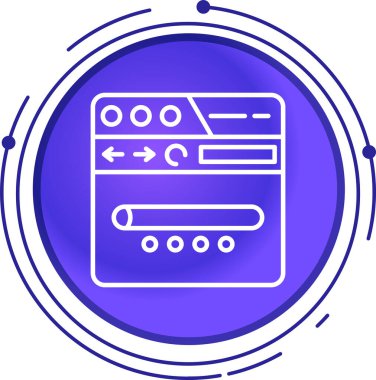 Bilgisayar. Web simgesi basit illüstrasyon
